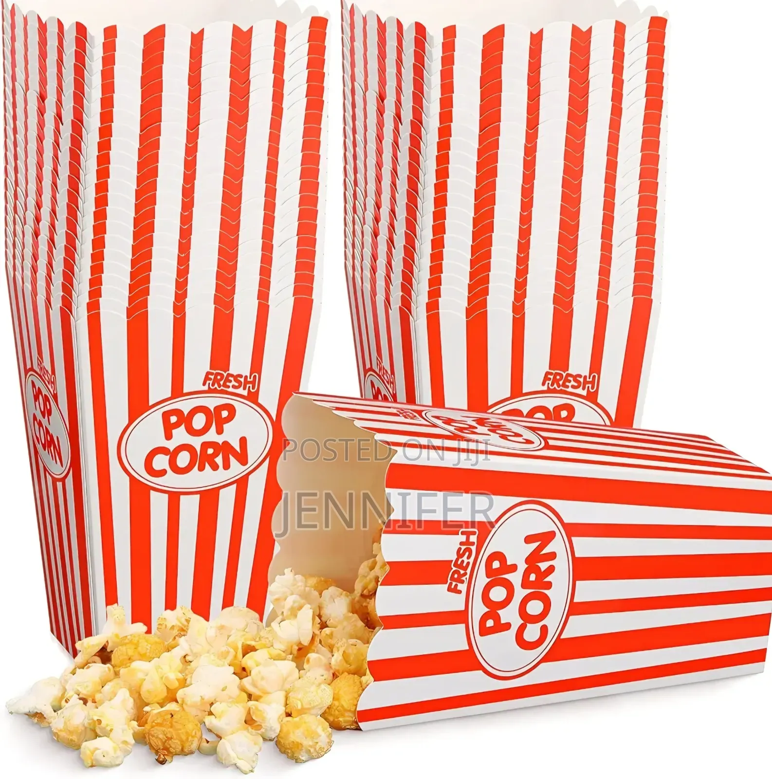 2pcs Reusable Plastic Popcorn Boxes