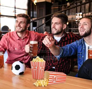 2pcs Reusable Plastic Popcorn Boxes