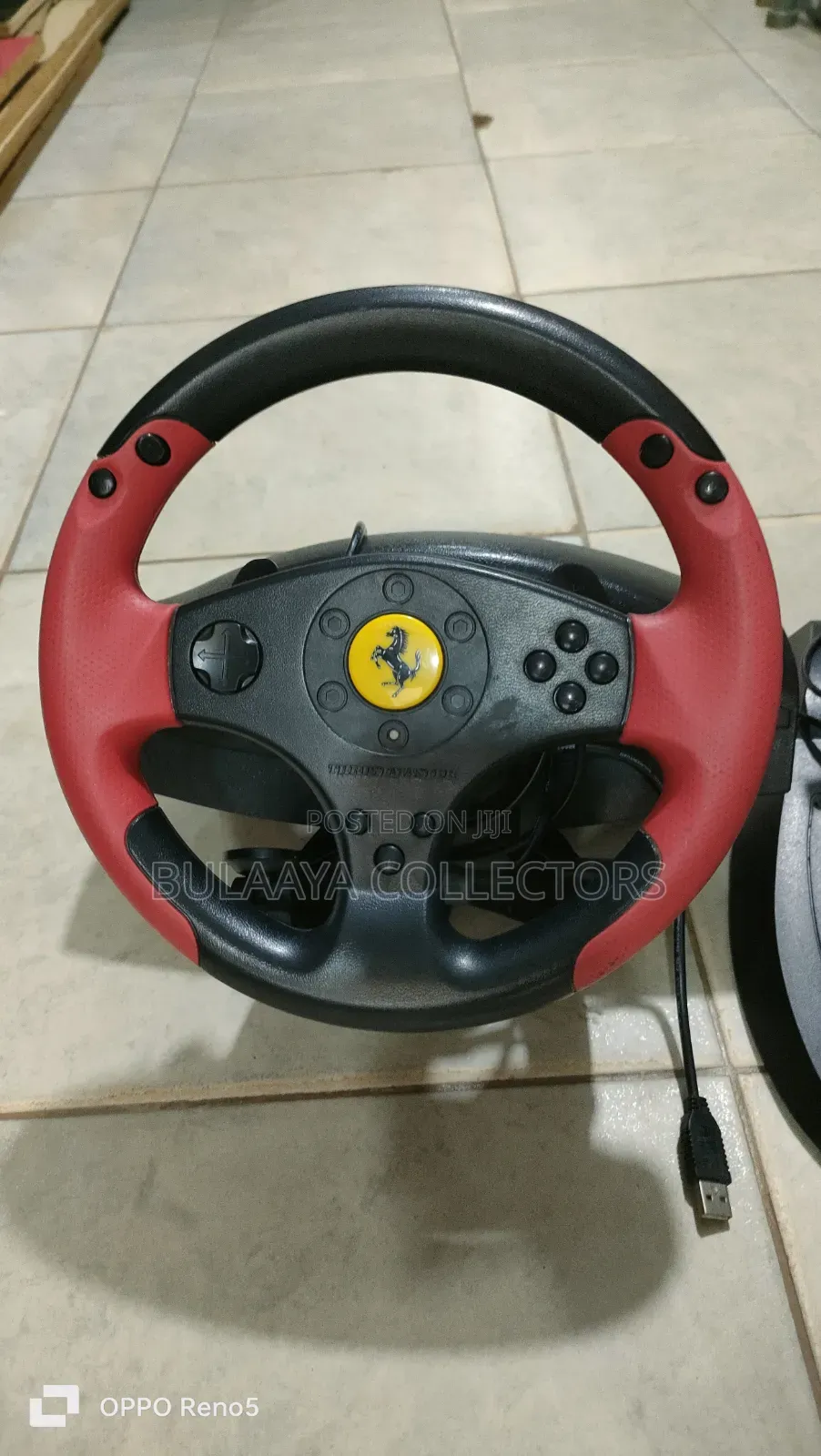 Uk Used Thrustmaster Ferrari Racing Wheel Red Legend Edition.