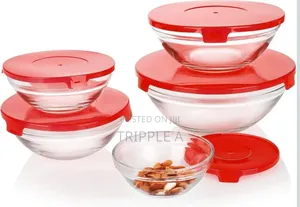 5pcs Colorful Glass Bowl Set