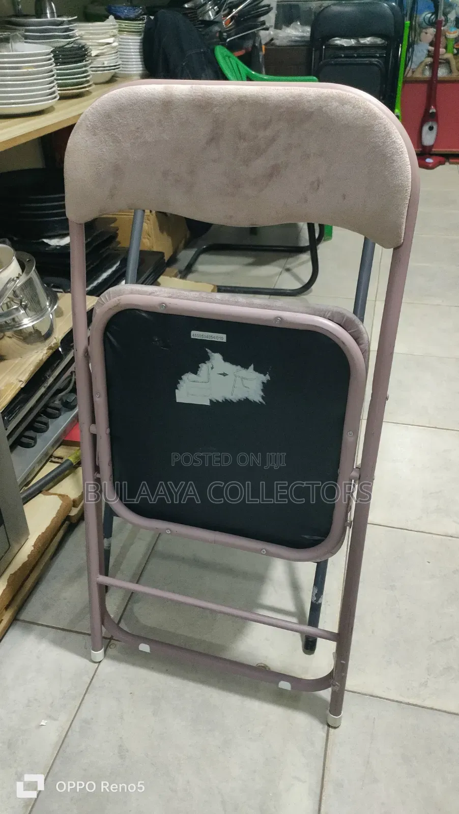 Uk Used Jysk Velvet Folding Chairs.