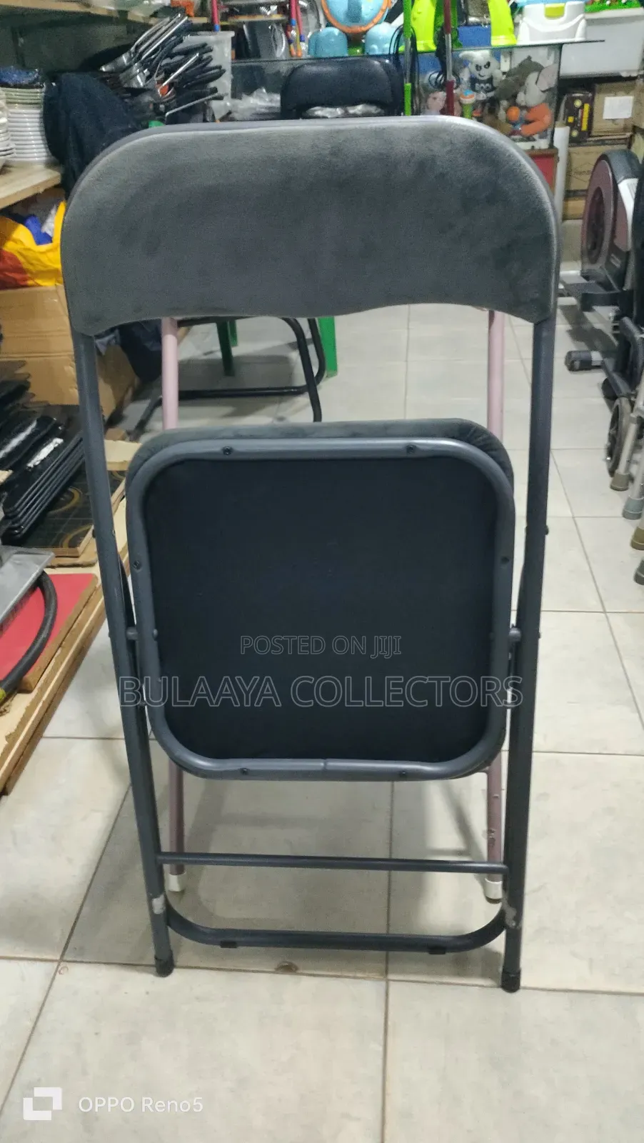 Uk Used Jysk Velvet Folding Chairs.