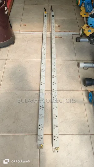 Uk Used Heavy-Duty Metal Power Extension Strips With 20 Sockets.