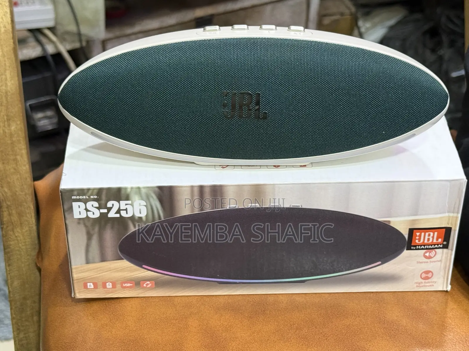 Bs-256 Portable Wireless Bluetooth Speaker With RGB Light