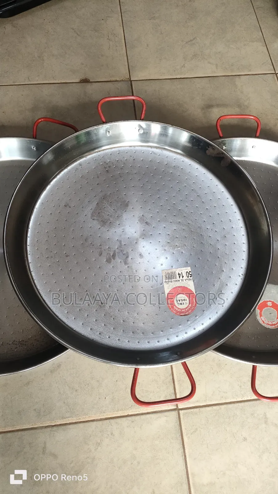 Uk Used Uk Used Garcima Brand Carbon Steel Paella Pans.