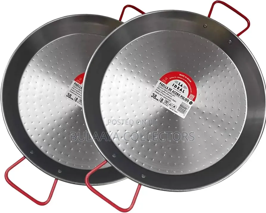 Uk Used Uk Used Garcima Brand Carbon Steel Paella Pans.
