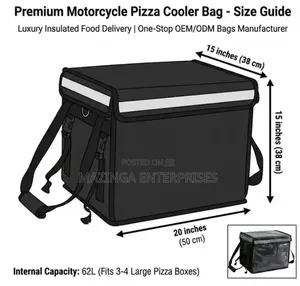 62l Big Size Insulated Pizza and Food Premium Motorcycle Delivery Bag