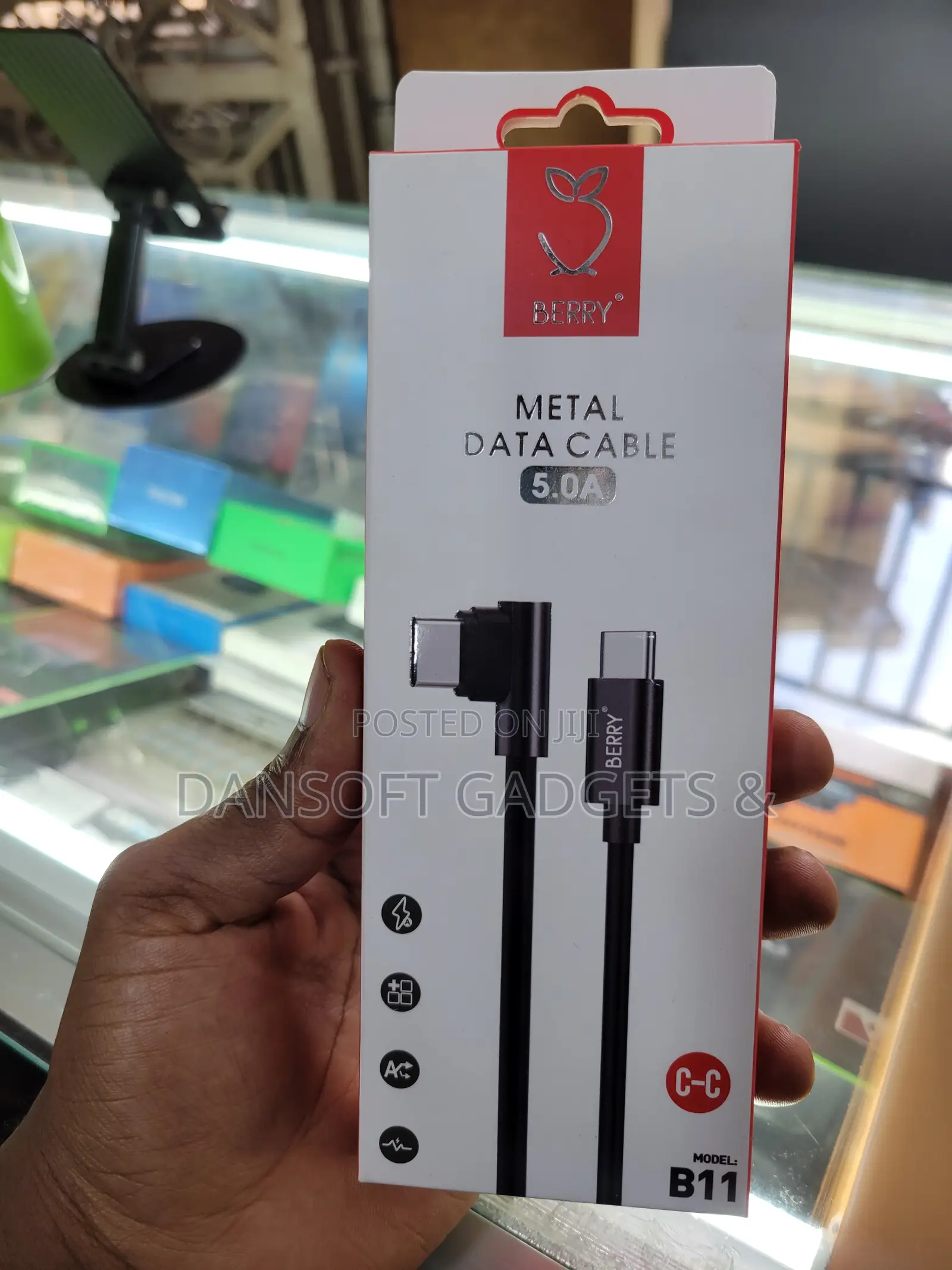 Berry Type-C to Type-C Metal Data Cable