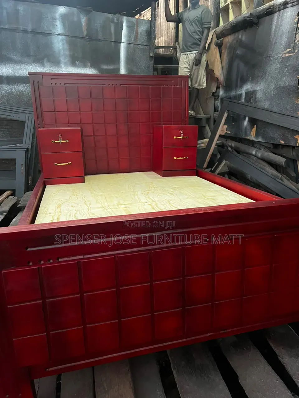 4by6 Mahogany With 2 Side Drawers