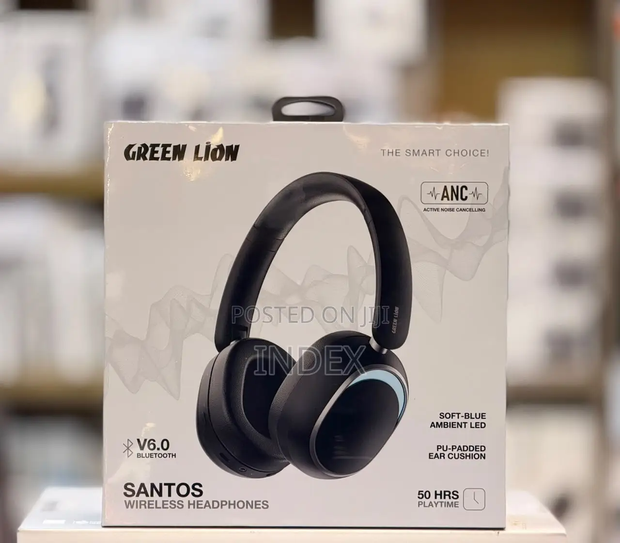 Green Lion Santos Active Noise Cancelling Headphones (Anc), Wireless