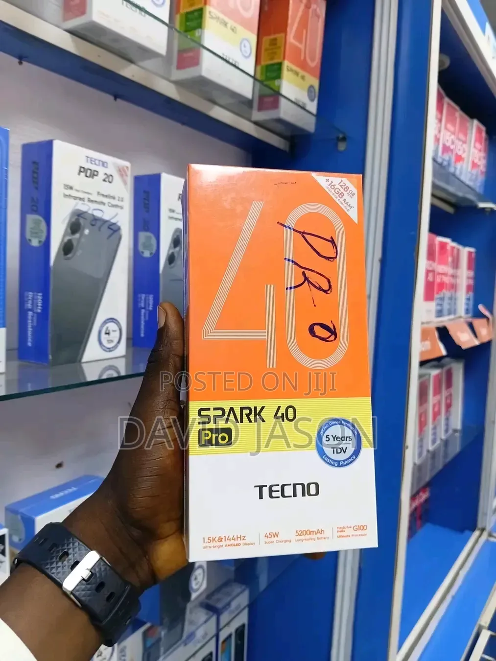 New Tecno Spark 40 Pro 256 GB Black