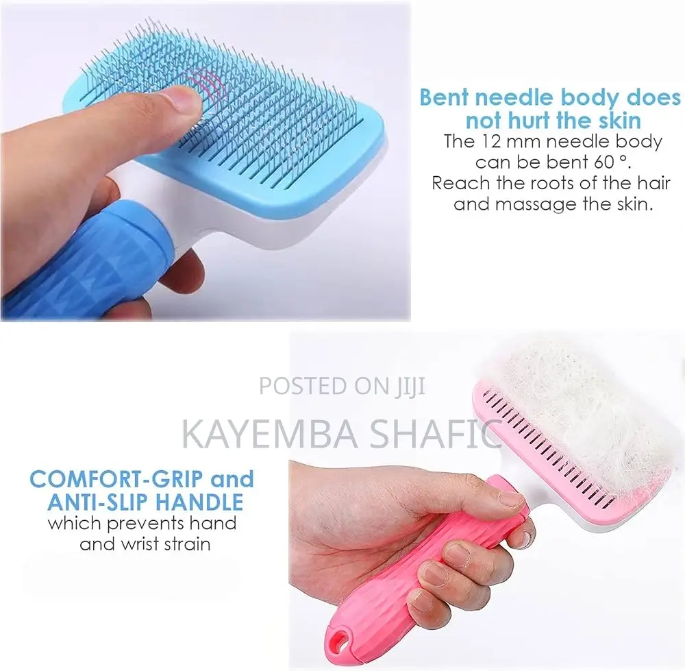 Cleanpet Self-Cleaning Slicker Brush for Dogs and Cats