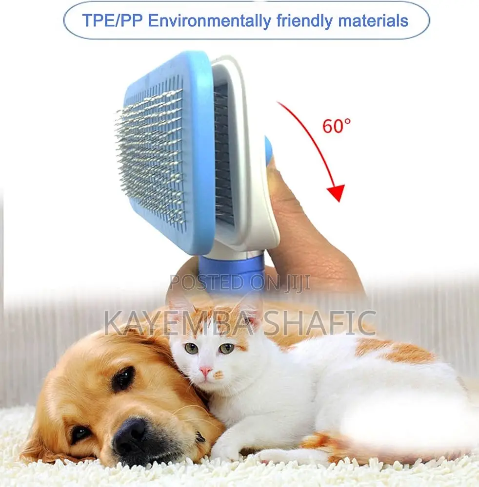 Cleanpet Self-Cleaning Slicker Brush for Dogs and Cats