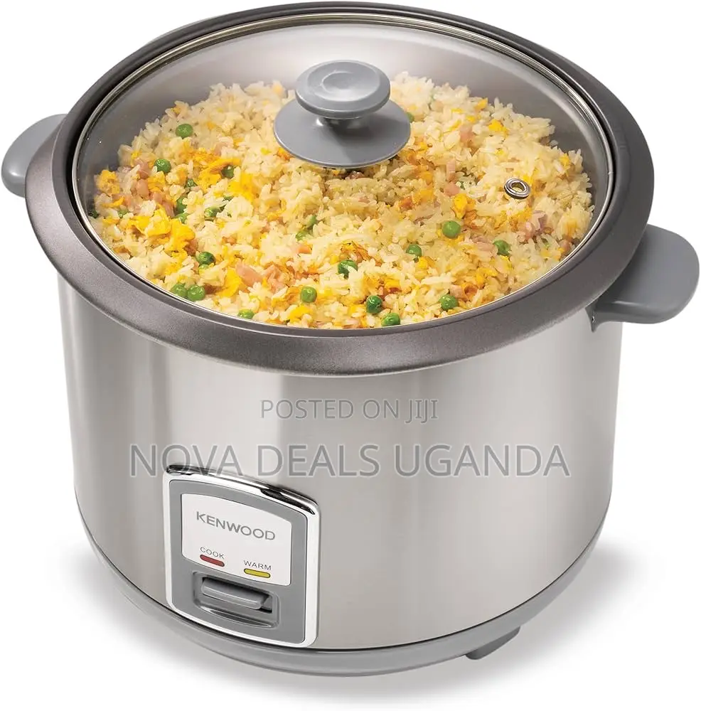 Kenwood 2-in-1 Rice Cooker 2.8l 16-Cup With Food Steamer Basket-Silver