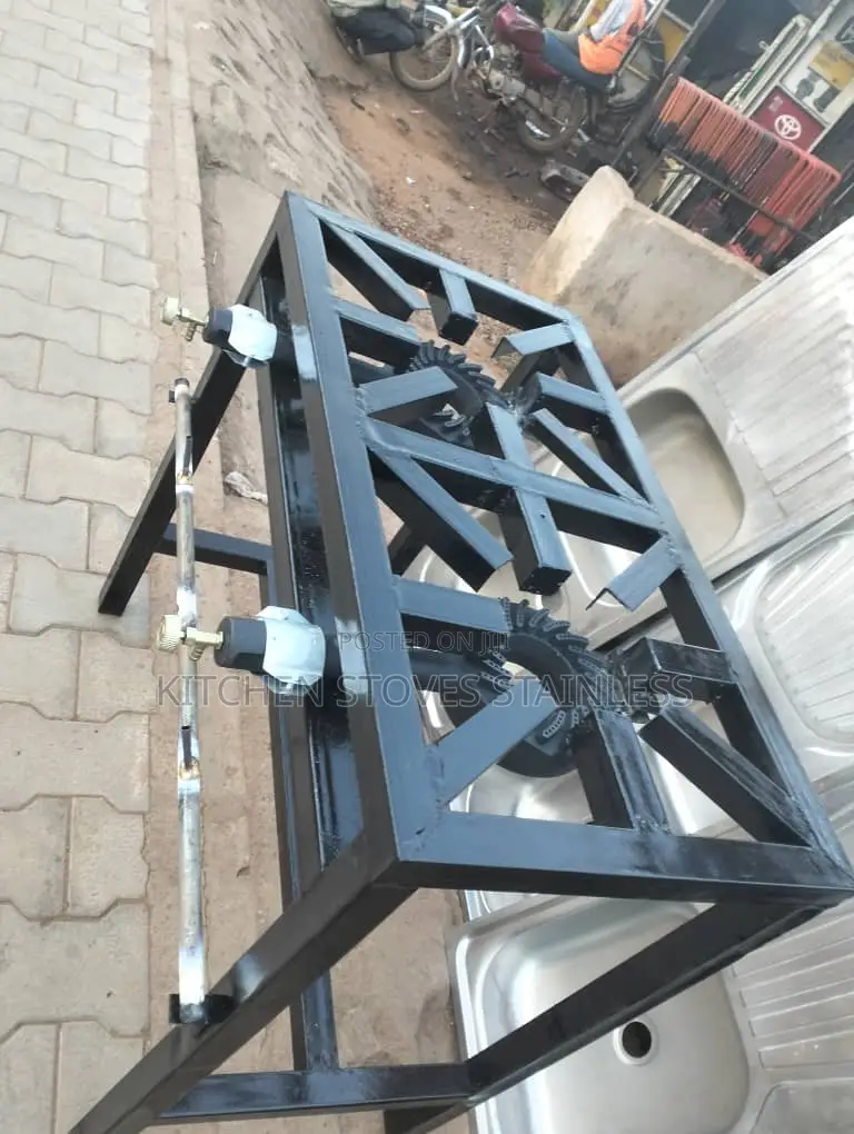 Gas Burner With Two Pots
