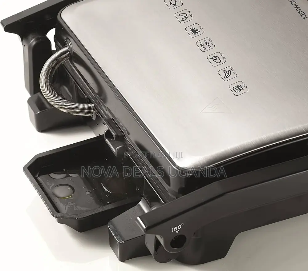 Kenwood Grill 1800w Contact Health Grill Panini Press With Variable