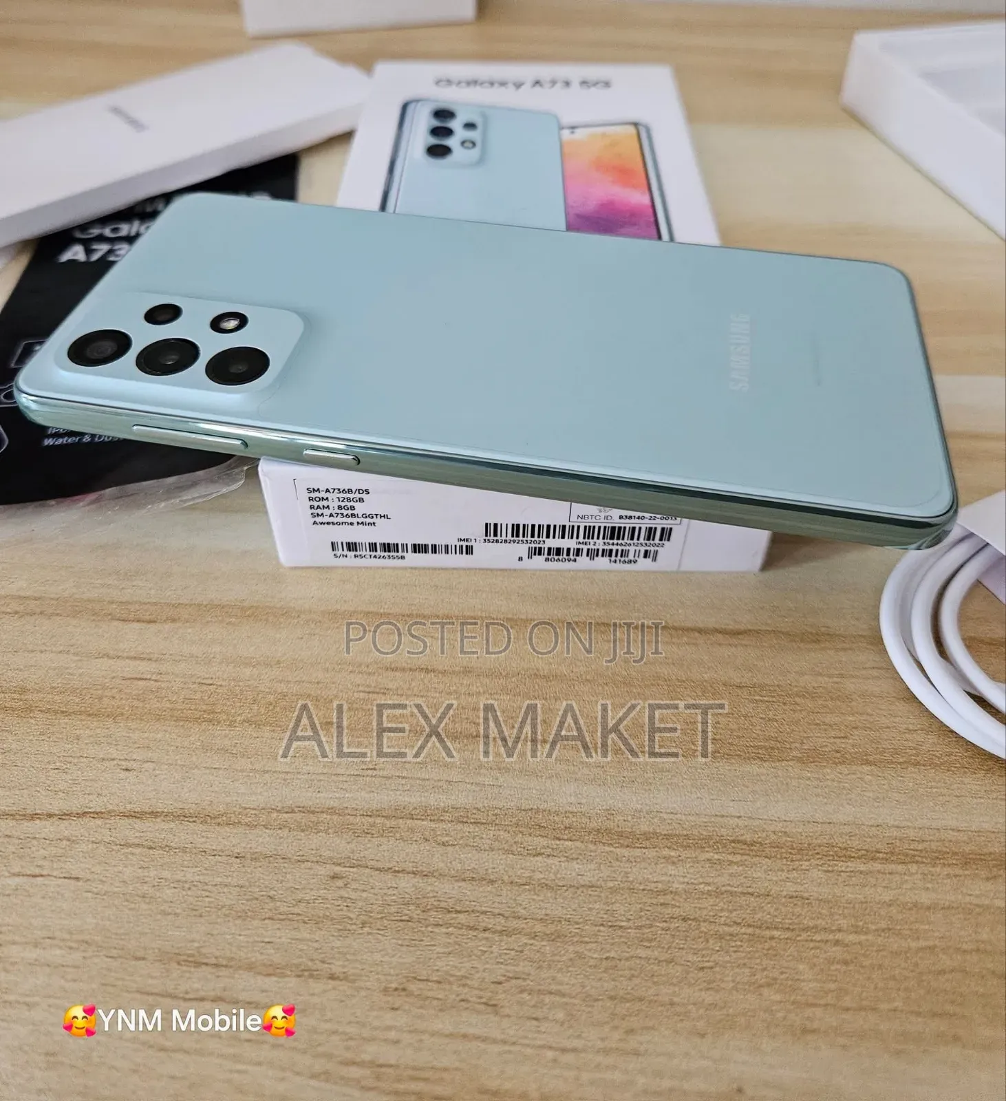 New Samsung Galaxy A73 5G 256 GB Green