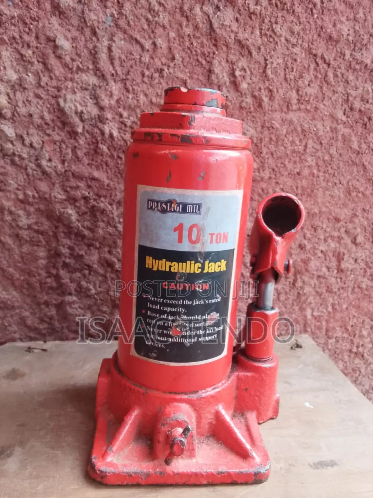 10 Tonne Hydraulic Jack + Wheel Spanner 41
