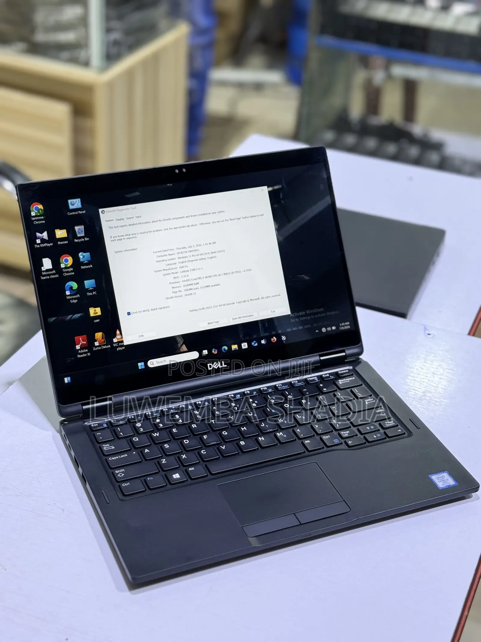 New Laptop Dell Latitude 7390 16GB Intel Core i7 SSD 256GB