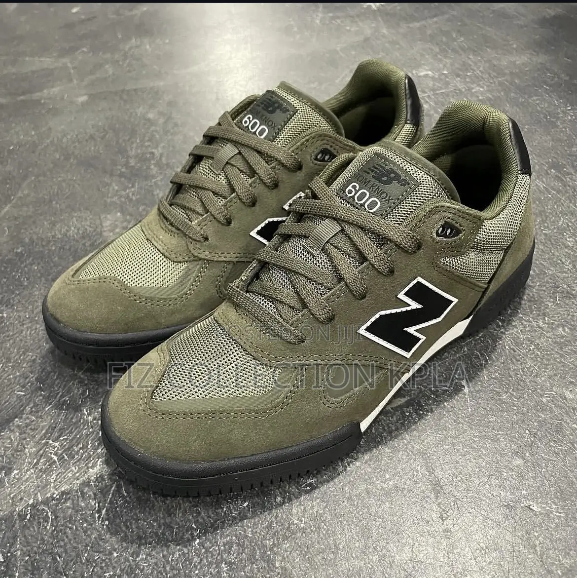 Original New Balance Numeric 600 Tom Knox Olive Black Skate Sneakers