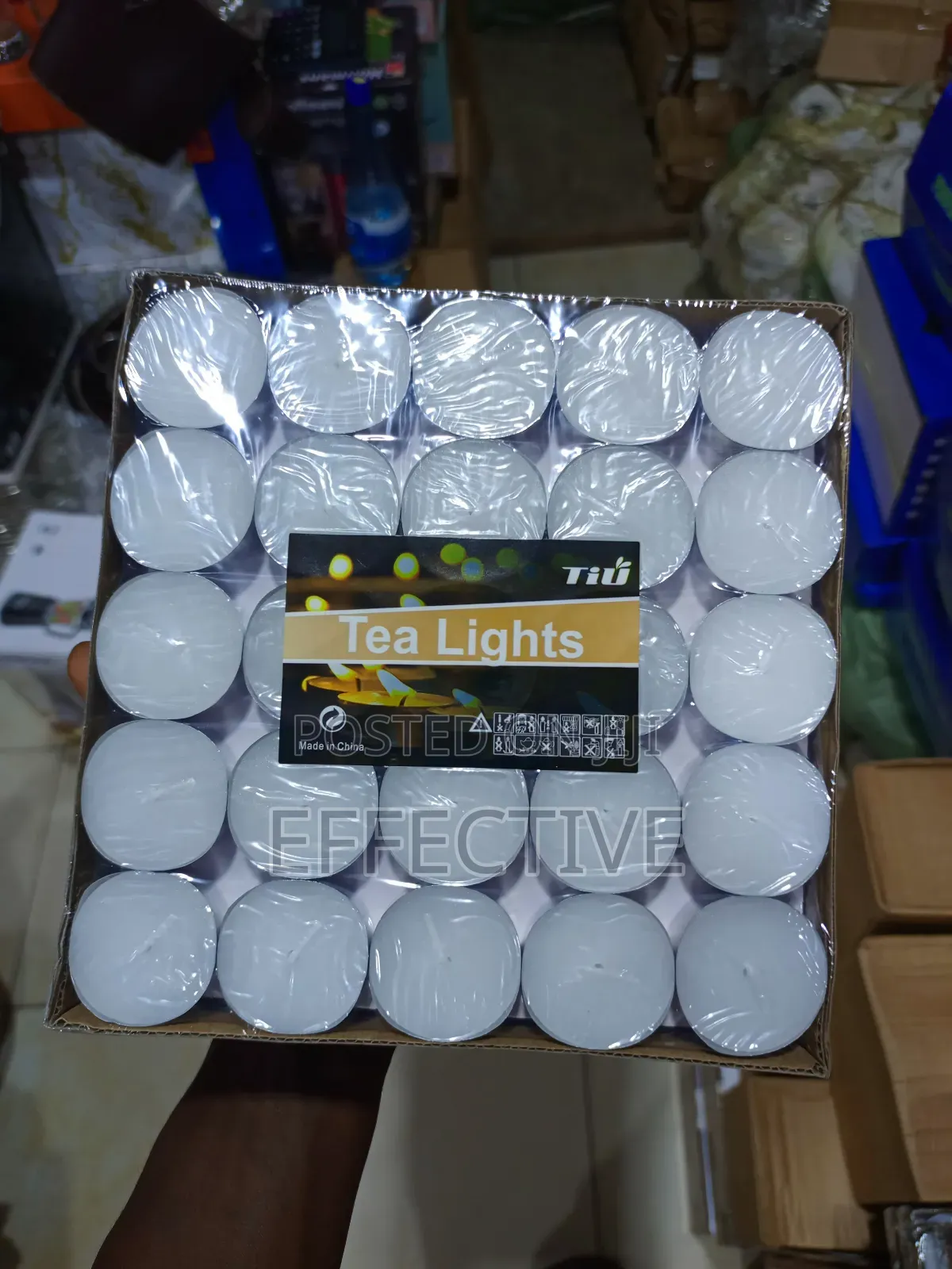 Unscented White Tea Light Candles