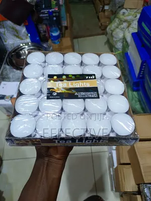 Unscented White Tea Light Candles