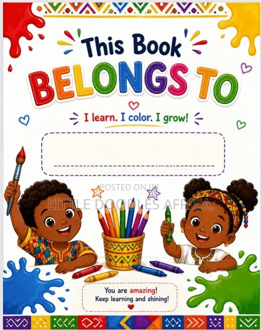 My First African Colors Coloring Book