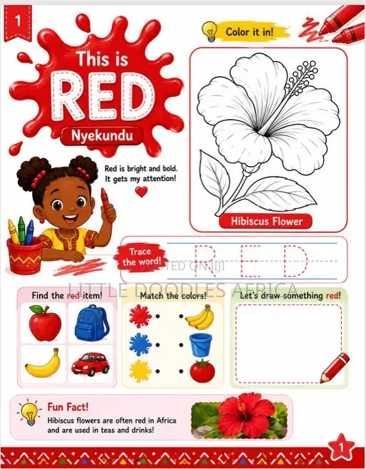 My First African Colors Coloring Book