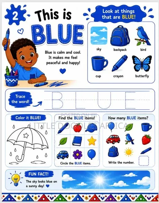 My First African Colors Coloring Book