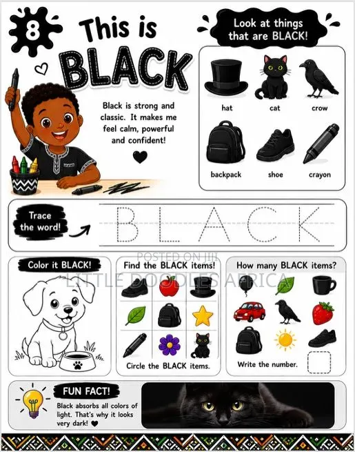 My First African Colors Coloring Book