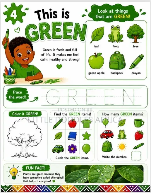 My First African Colors Coloring Book
