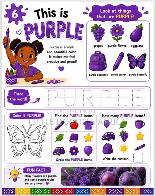 My First African Colors Coloring Book