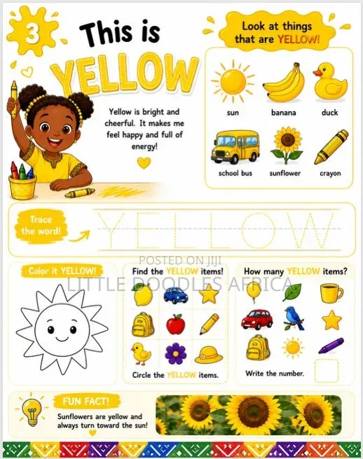 My First African Colors Coloring Book