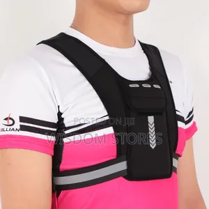 Sublimation Athletic Reflective Running Vest Phone Holder Bag