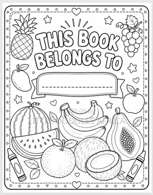 My First African Fruits Coloring Book