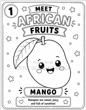 My First African Fruits Coloring Book
