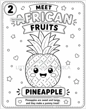 My First African Fruits Coloring Book