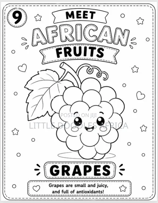 My First African Fruits Coloring Book