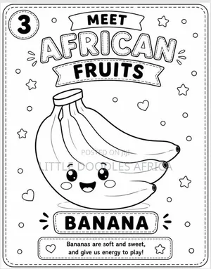 My First African Fruits Coloring Book