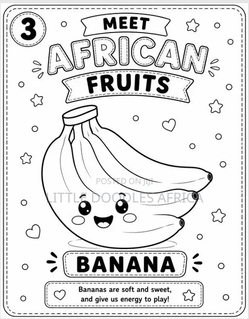 My First African Fruits Coloring Book