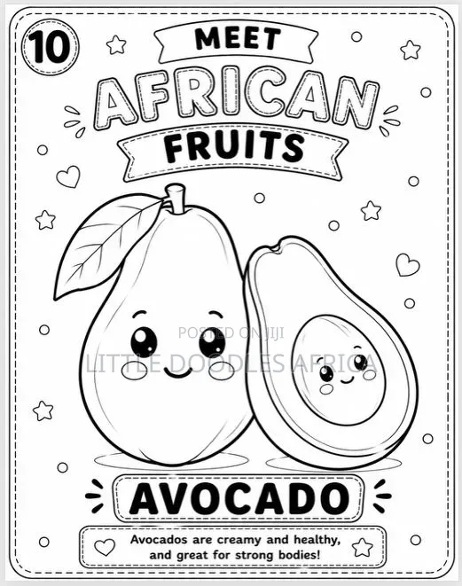 My First African Fruits Coloring Book