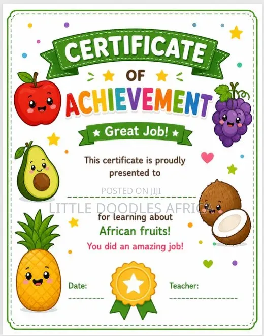 My First African Fruits Coloring Book