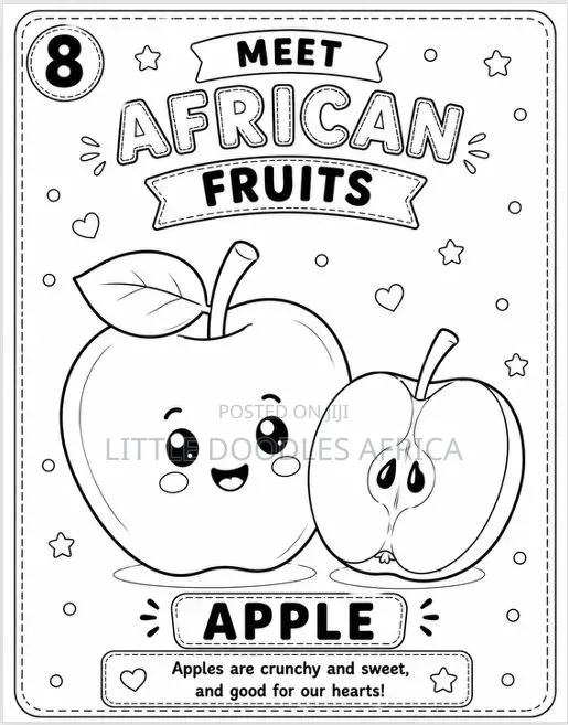 My First African Fruits Coloring Book