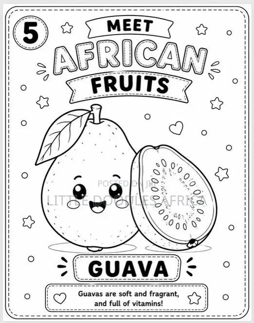 My First African Fruits Coloring Book