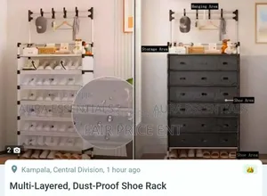 Executive Shoe Rack. 6layers. ( White)