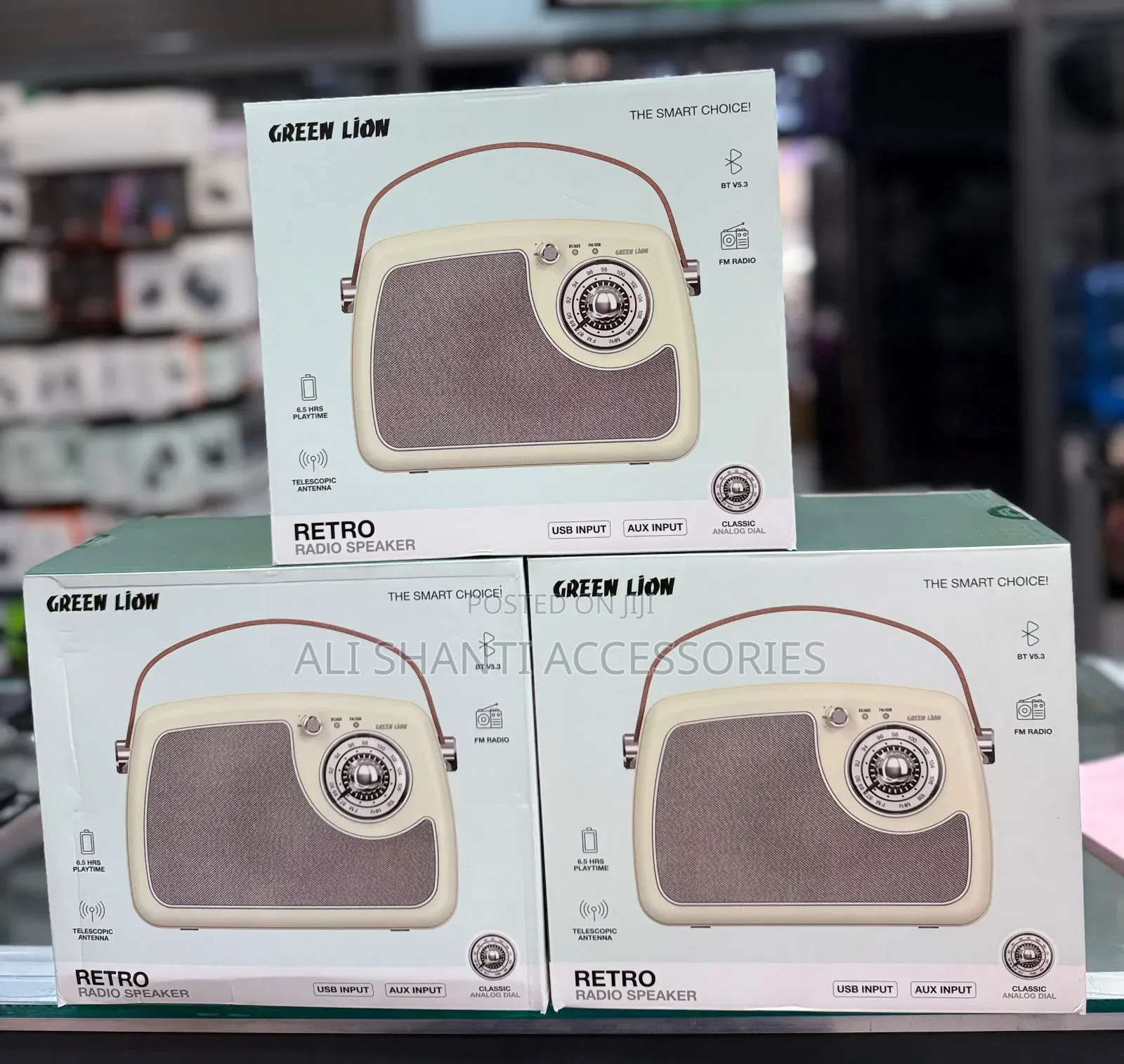 Green Lion Retro Radio Speaker