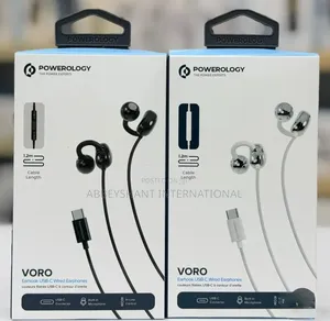 Powerology Voro Earhook Usb-C Wired Earphones