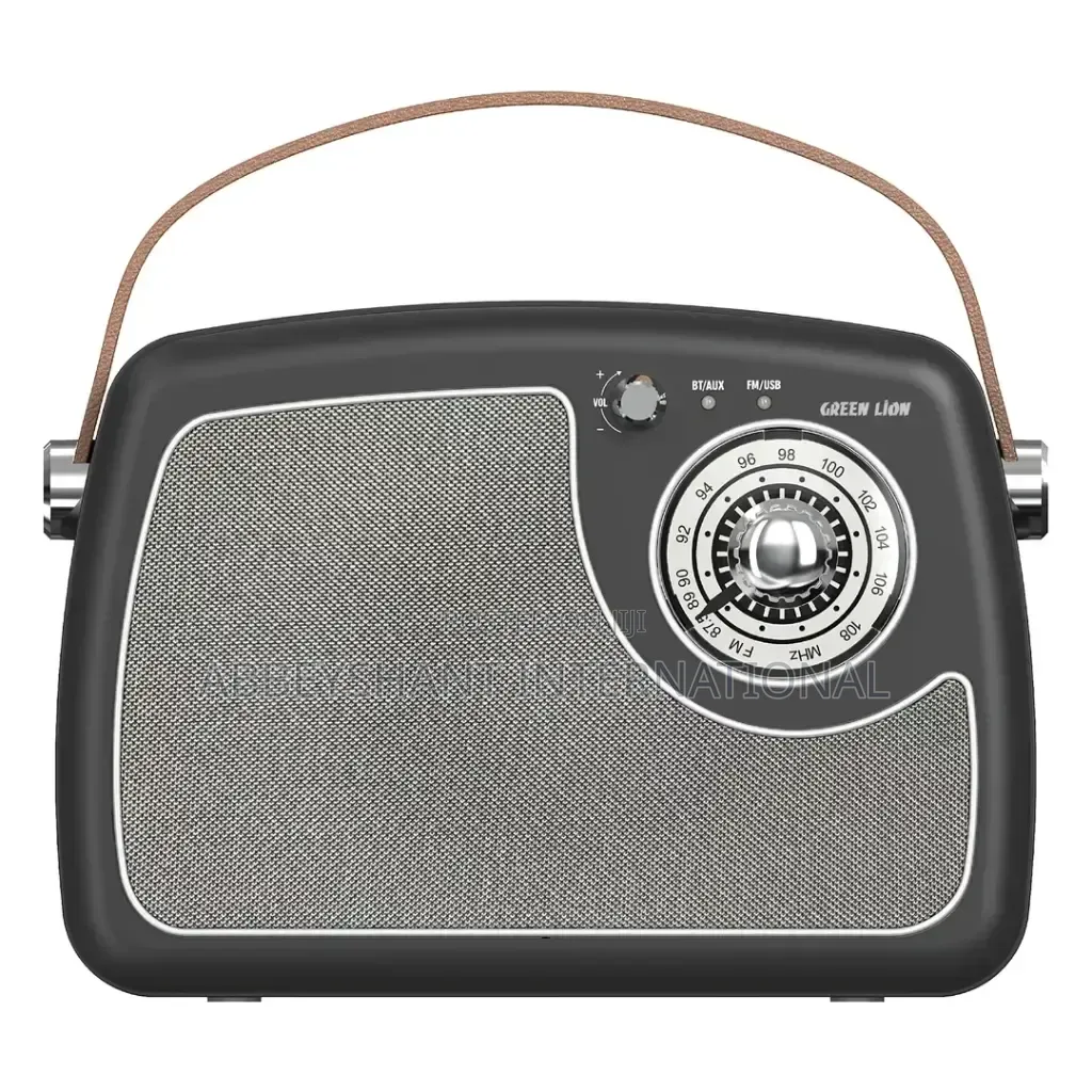 Green Lion Retro Radio Speaker Classic Analog Dial Speaker