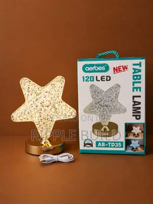 Aerbes Ab-Td35 Led Table Lamp Rechargeable Star Crystal Night Light