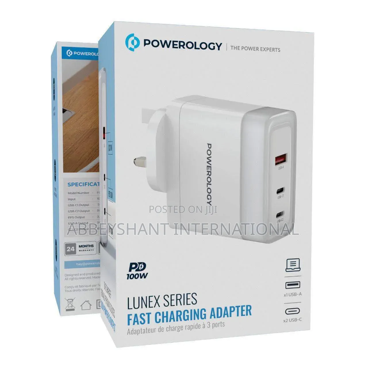 Powerology Lunex Series Fast Charging Adapter